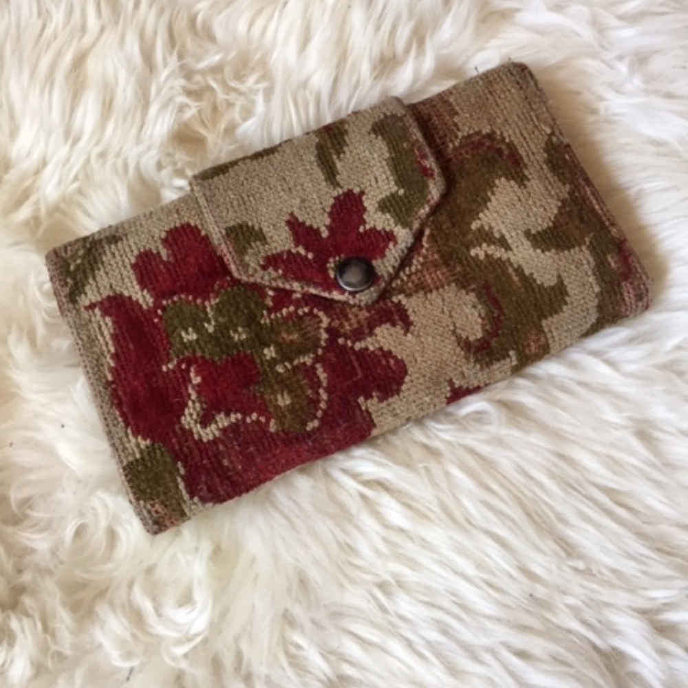Vintage Carpet Bag Wallet